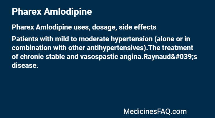 Pharex Amlodipine