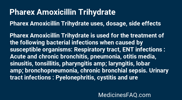 Pharex Amoxicillin Trihydrate