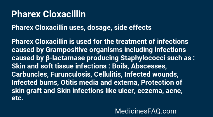 Pharex Cloxacillin