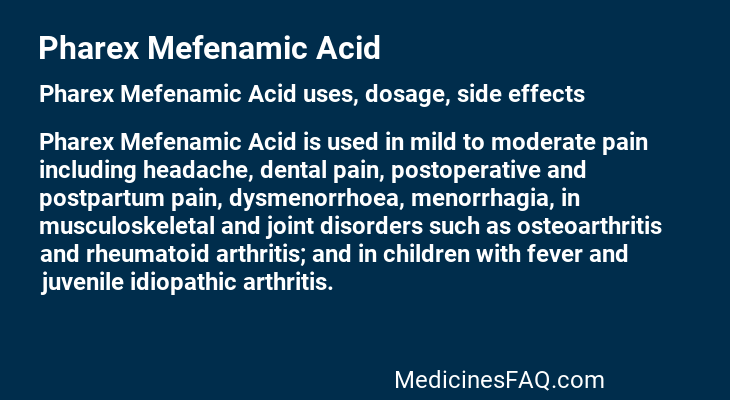 Pharex Mefenamic Acid