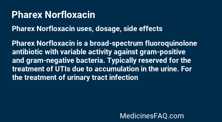 Pharex Norfloxacin
