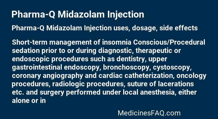 Pharma-Q Midazolam Injection