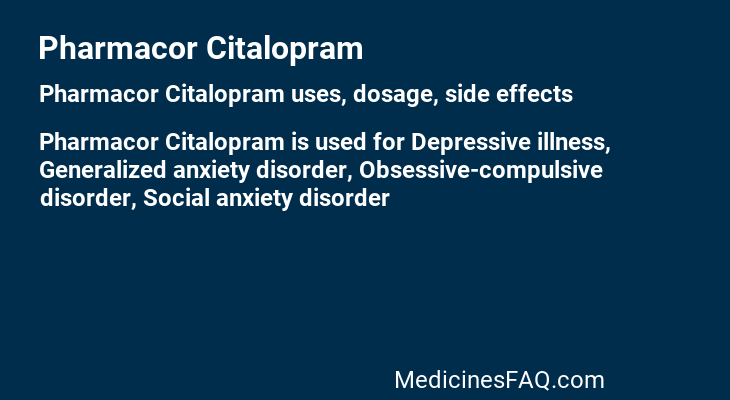 Pharmacor Citalopram