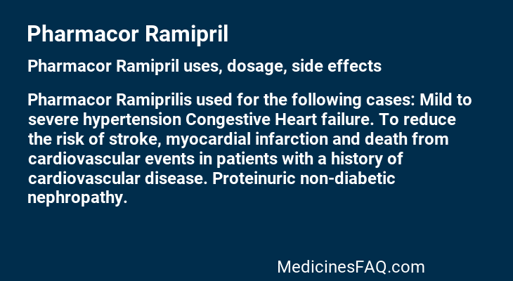 Pharmacor Ramipril