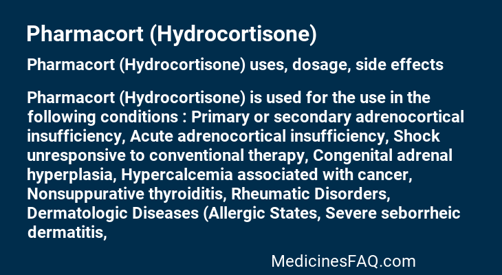 Pharmacort (Hydrocortisone)