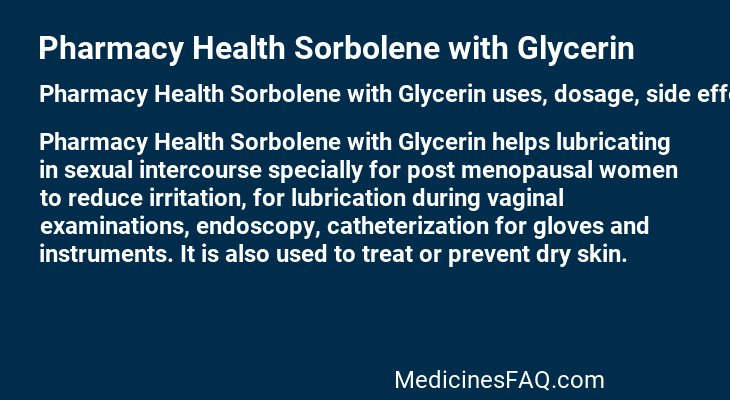Pharmacy Health Sorbolene with Glycerin