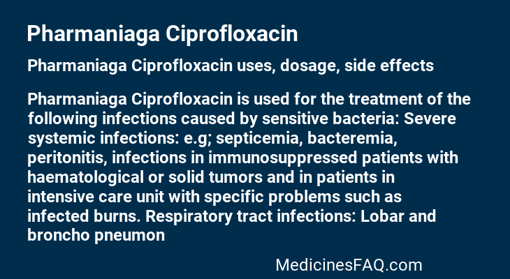 Pharmaniaga Ciprofloxacin