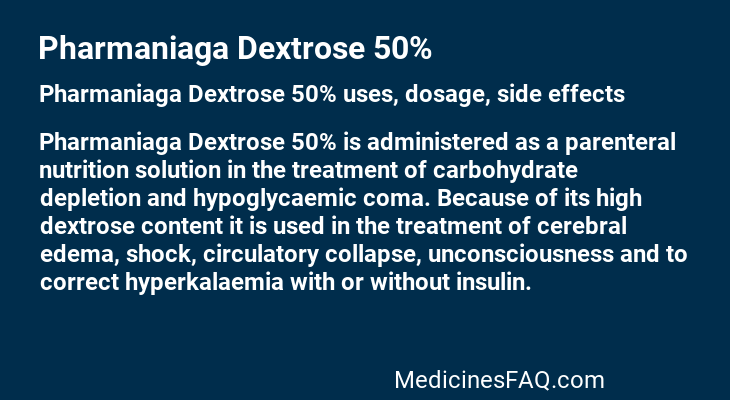 Pharmaniaga Dextrose 50%