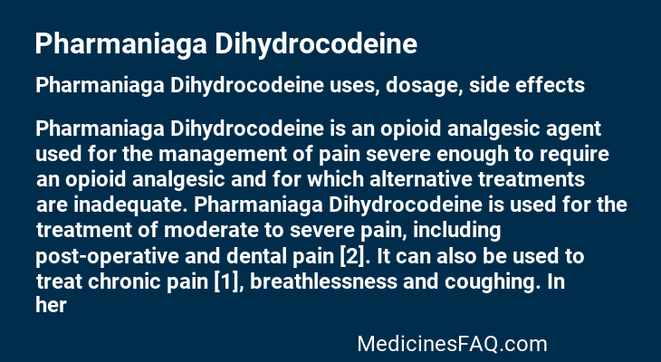 Pharmaniaga Dihydrocodeine