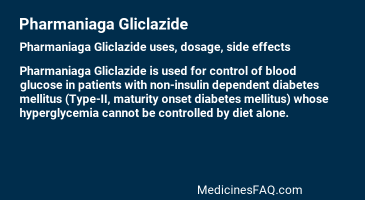 Pharmaniaga Gliclazide