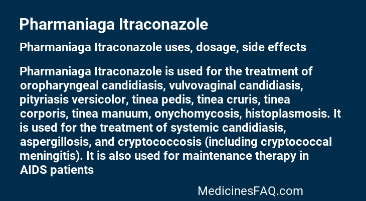 Pharmaniaga Itraconazole