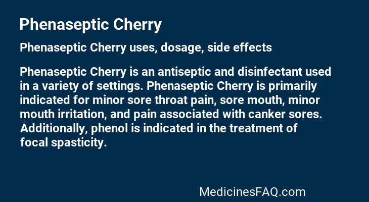 Phenaseptic Cherry