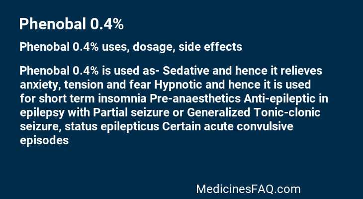 Phenobal 0.4%