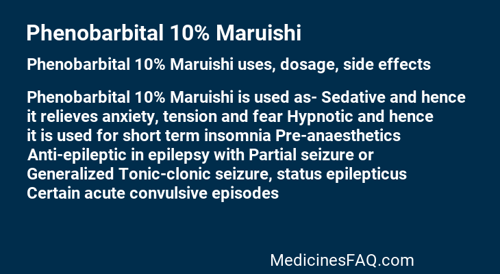 Phenobarbital 10% Maruishi