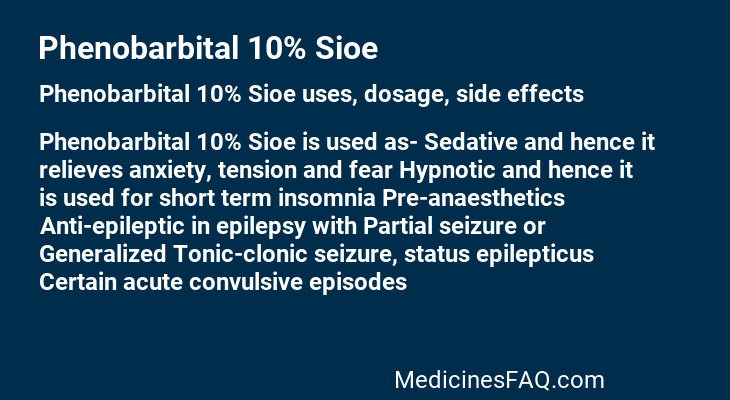 Phenobarbital 10% Sioe