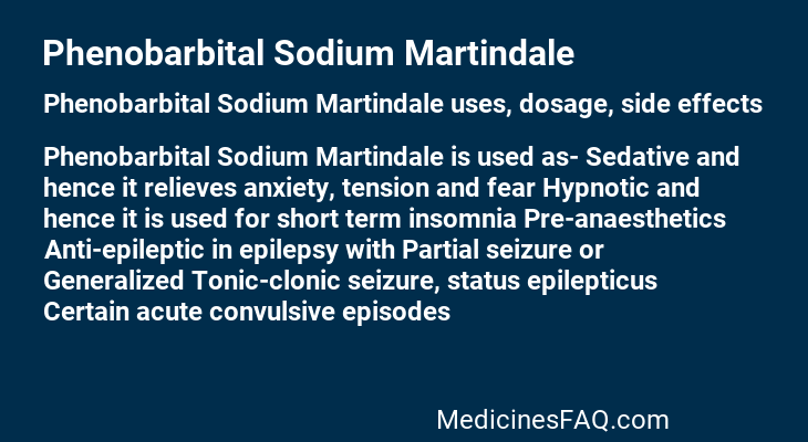 Phenobarbital Sodium Martindale