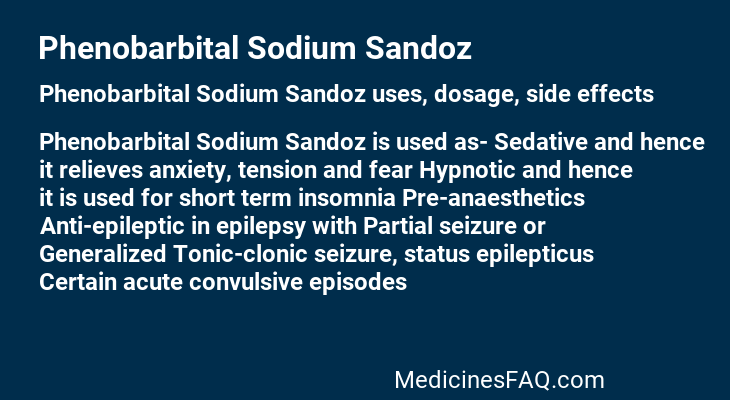 Phenobarbital Sodium Sandoz