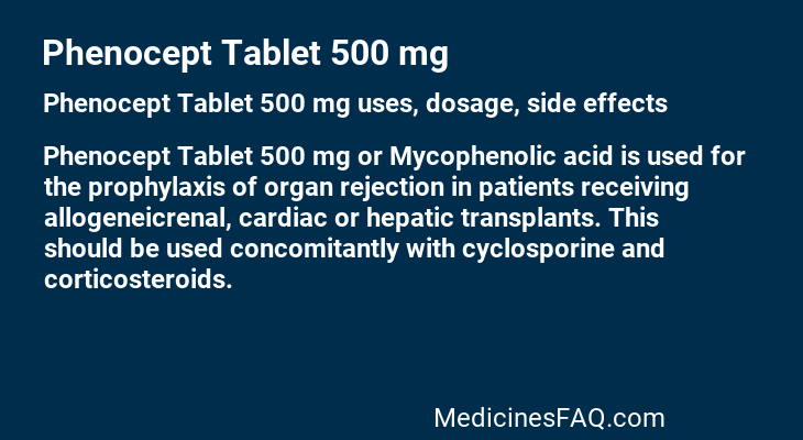 Phenocept Tablet 500 mg