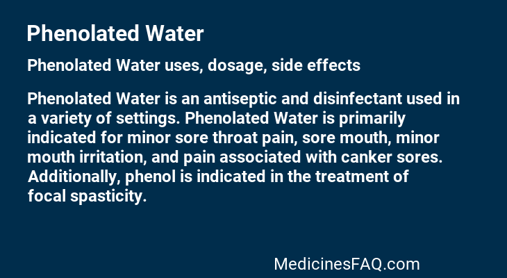 Phenolated Water