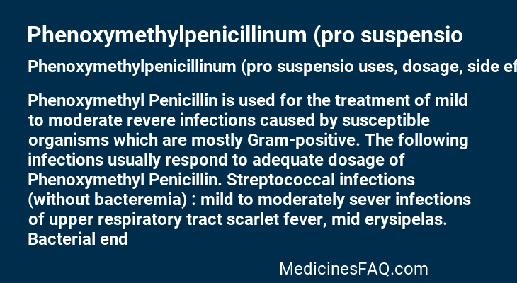 Phenoxymethylpenicillinum (pro suspensio