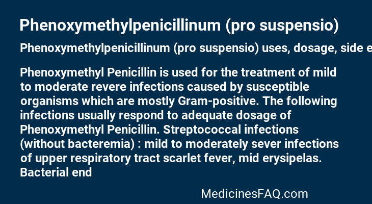Phenoxymethylpenicillinum (pro suspensio)