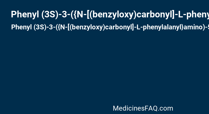Phenyl (3S)-3-({N-[(benzyloxy)carbonyl]-L-phenylalanyl}amino)-5-phenyl-1-pentanesulfonate