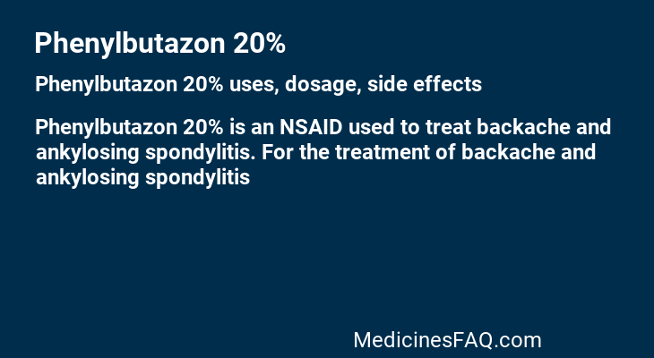 Phenylbutazon 20%