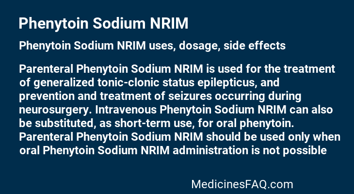 Phenytoin Sodium NRIM