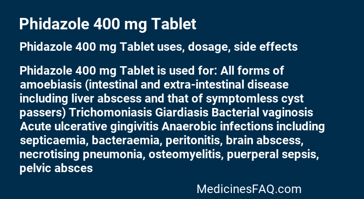 Phidazole 400 mg Tablet