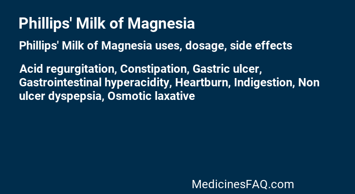 Phillips' Milk of Magnesia