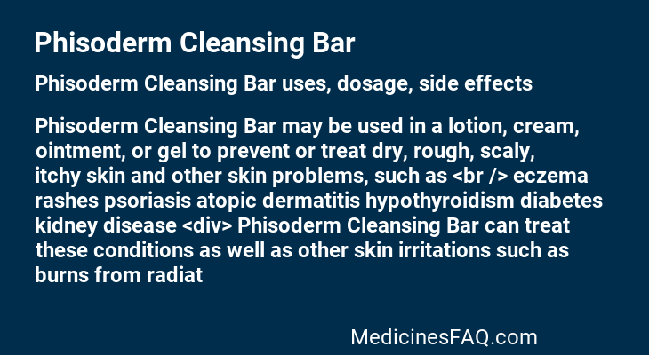 Phisoderm Cleansing Bar