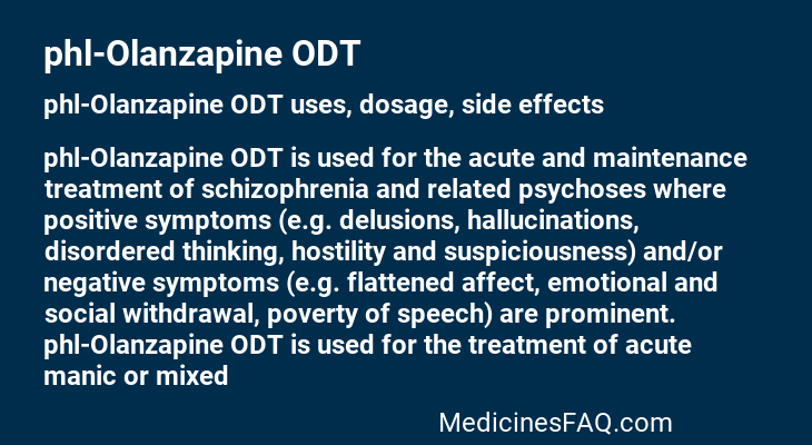 phl-Olanzapine ODT