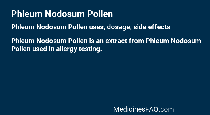 Phleum Nodosum Pollen