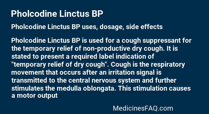 Pholcodine Linctus BP