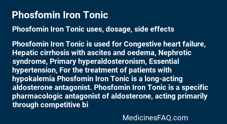 Phosfomin Iron Tonic