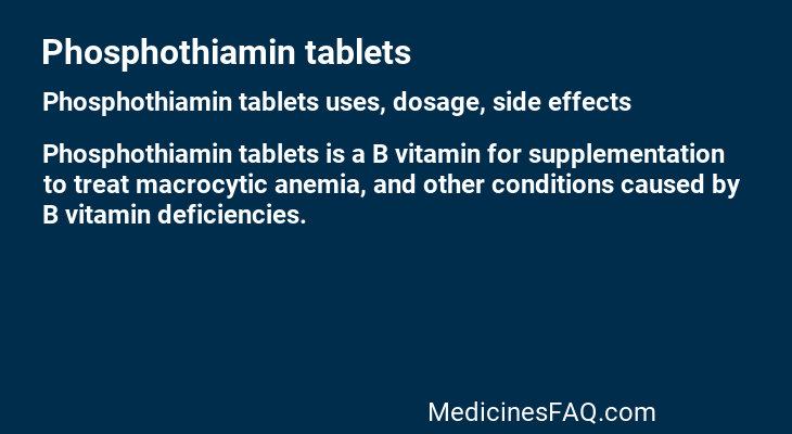 Phosphothiamin tablets