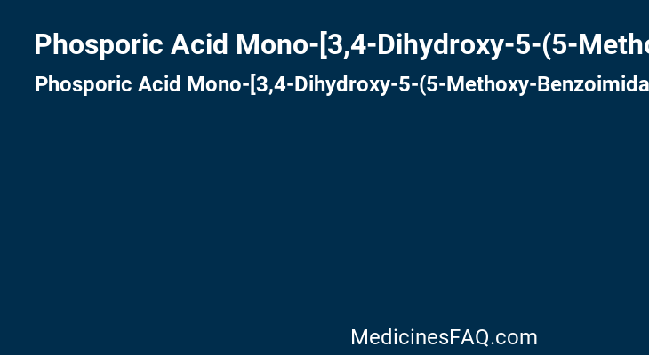 Phosporic Acid Mono-[3,4-Dihydroxy-5-(5-Methoxy-Benzoimidazol-1-Yl)-Tetrahydro-Furan-2-Ylmethyl] Ester
