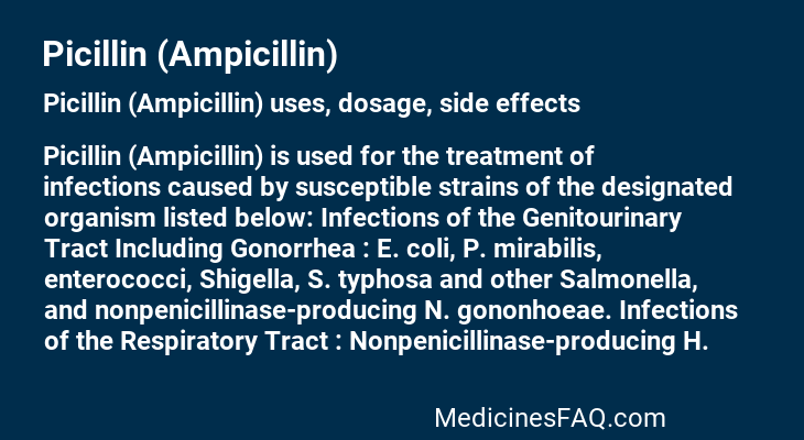 Picillin (Ampicillin)