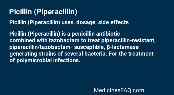 Picillin (Piperacillin)