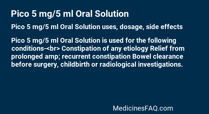 Pico 5 mg/5 ml Oral Solution