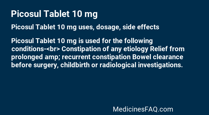 Picosul Tablet 10 mg