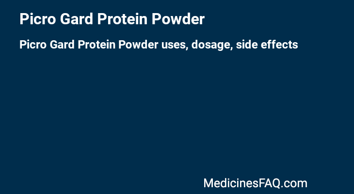 Picro Gard Protein Powder