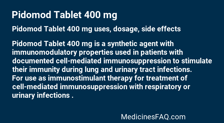 Pidomod Tablet 400 mg