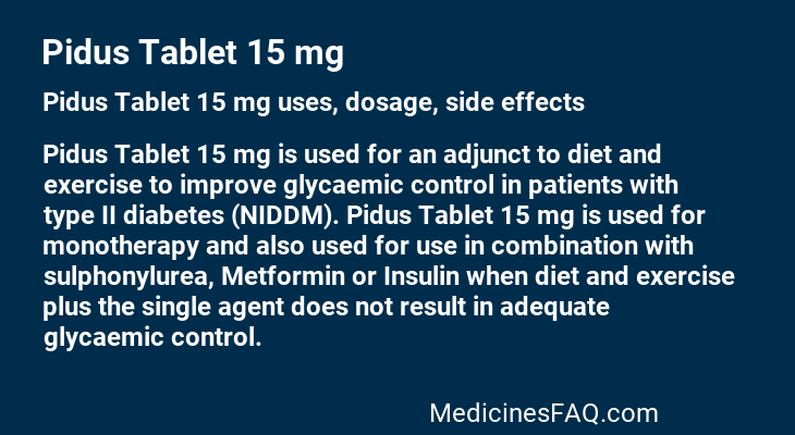 Pidus Tablet 15 mg