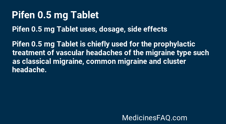 Pifen 0.5 mg Tablet