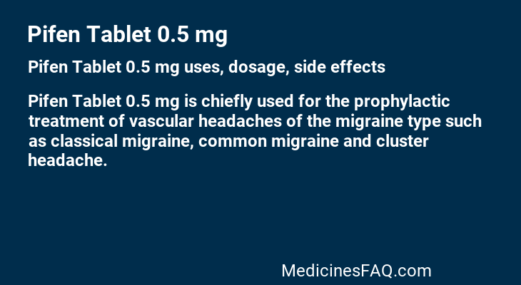 Pifen Tablet 0.5 mg