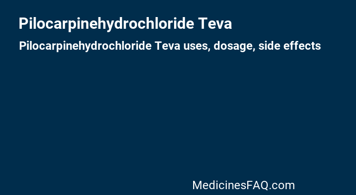 Pilocarpinehydrochloride Teva