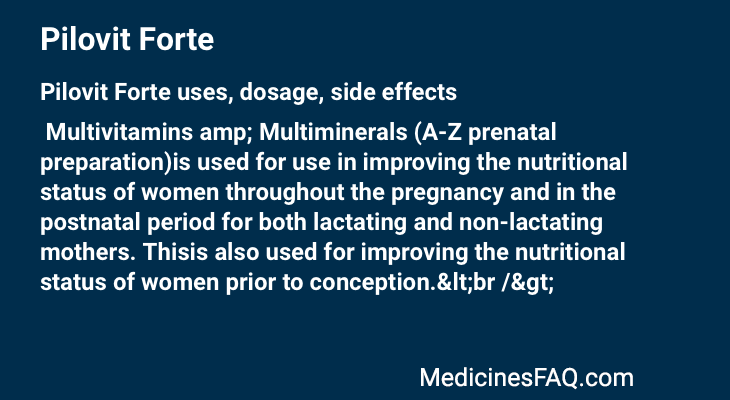Pilovit Forte