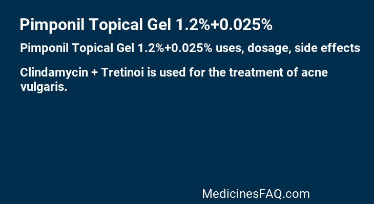 Pimponil Topical Gel 1.2%+0.025%