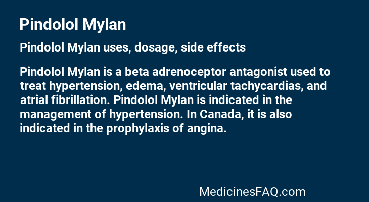 Pindolol Mylan